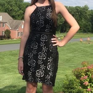 Black and White Mini Dress